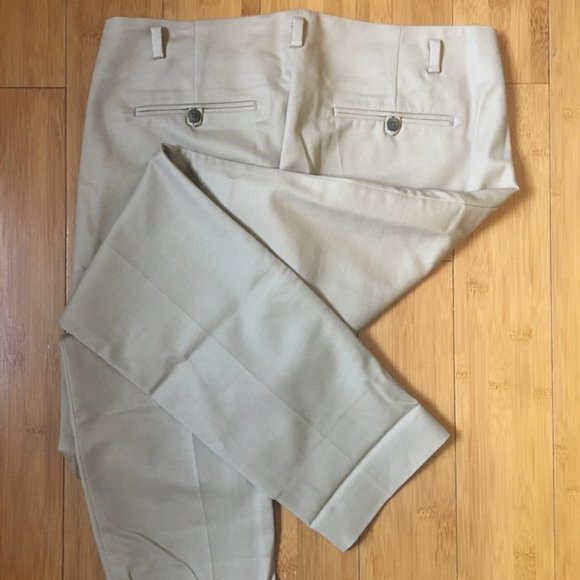 Zara Basics | Beige Cigarette Trousers/Pants (Made in Spain) - Picture 2 of 5